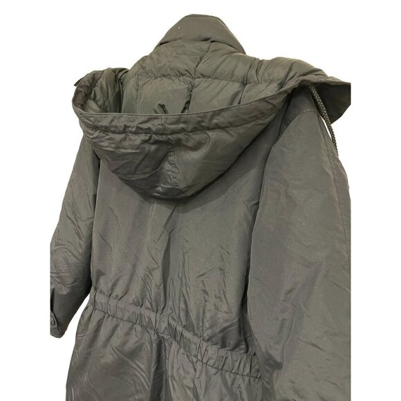 Eddie Bauer Women's Down filled‎ Black Parka Puffer Coat Jacket Size Small - Picture 5 of 15